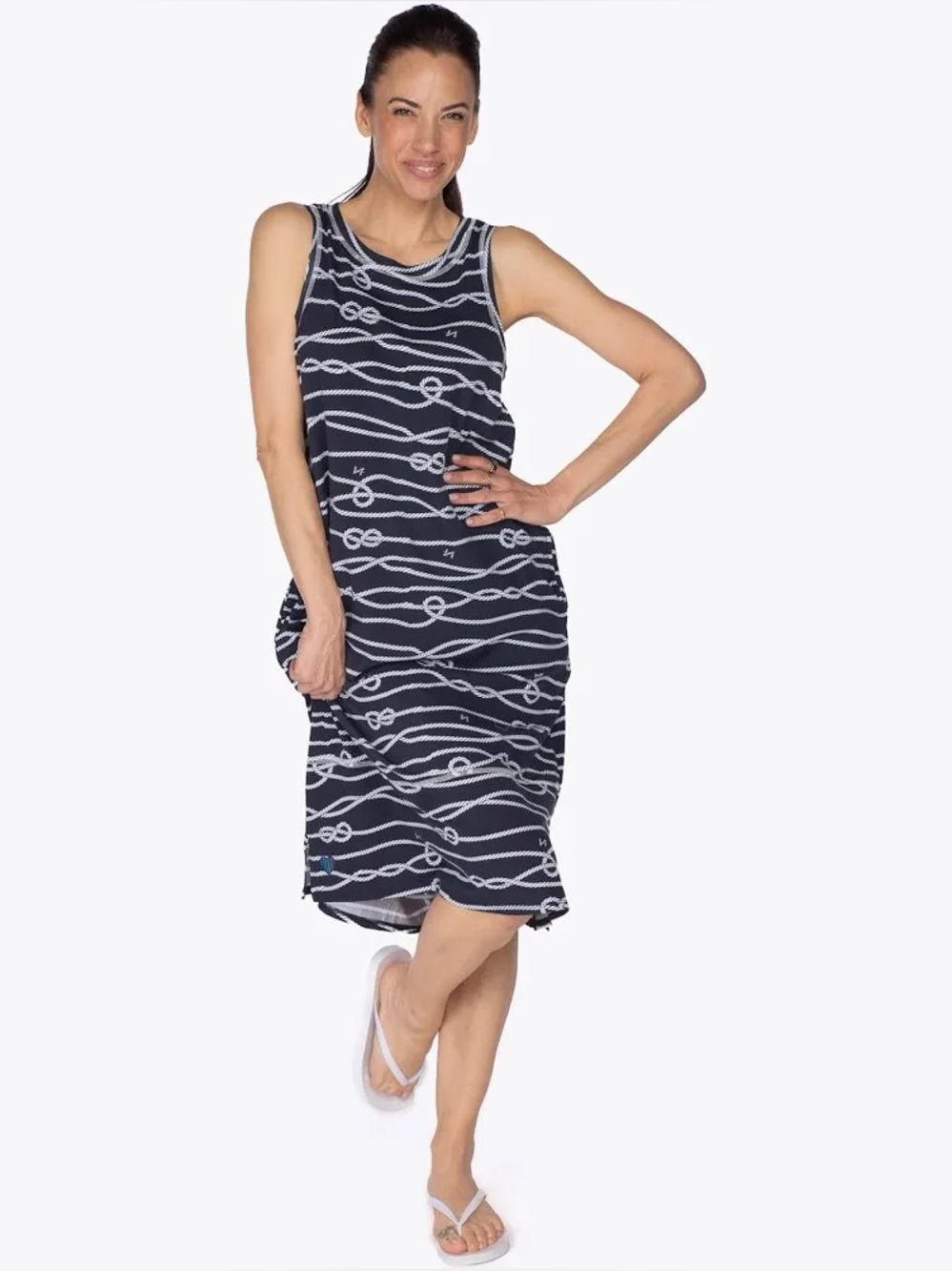 New! Lug Hopscotch Dress in Nautical Navy Womens Size Medium